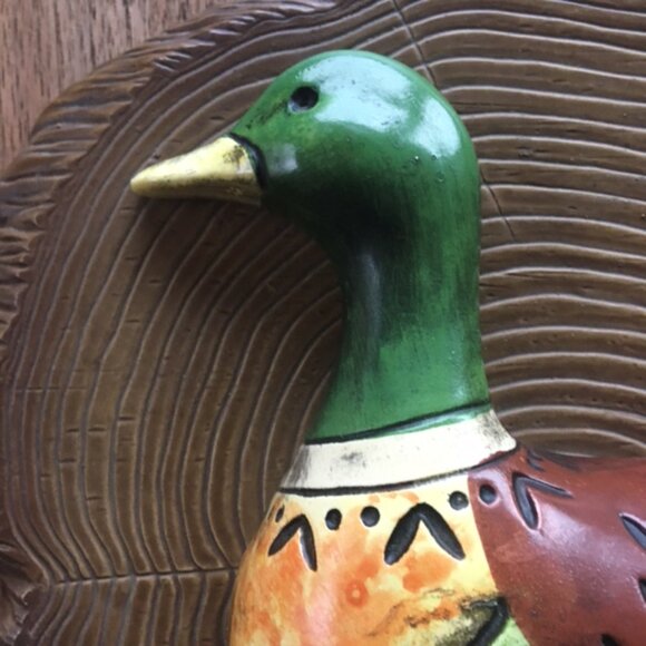 2 VTG Porclain  Mallard Wall Plaques By Lefton - Picture 3 of 11